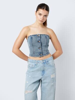 NMFENJA SLIM TOP VI487MB Medium Blue Denim