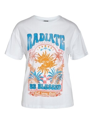 NMBRANDY S/S MYSTIC T-SHIRT FWD JRS Bright White/RADIATE