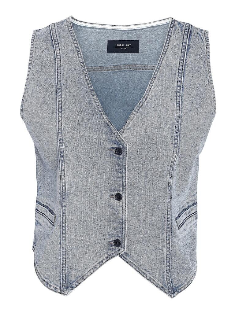 NMSANNA S/L TOP VEST VI494LB Light Blue Denim