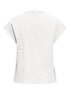 JDYTHEIS LIFE S/S TOP WVN DIA Cloud Dancer