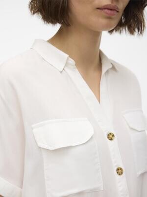 VMBUMPY S/S SHIRT WVN GA NOOS Snow White