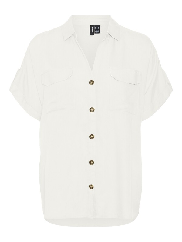 VMBUMPY S/S SHIRT WVN GA NOOS Snow White