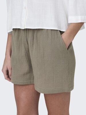 JDYTHEIS LIFE MW SHORTS WVN DIA Brindle