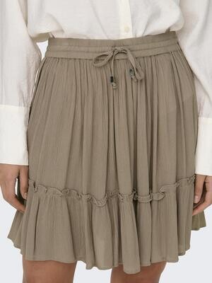 ONLIBIZA LIFE SHORT SKIRT WVN NOOS Mocha Meringue