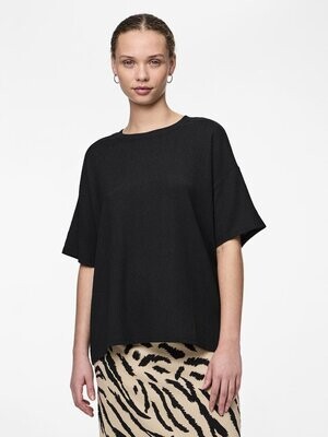 PCLUNA SS OVERSIZE TEE SA BC Black