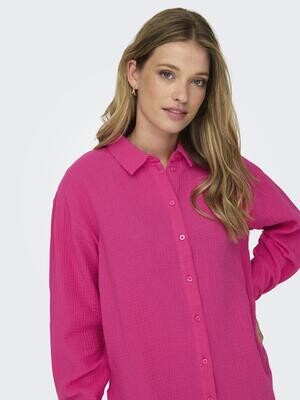 JDYTHEIS LIFE L/S LOOSE SHIRT WVN NOOS Fuchsia Purple