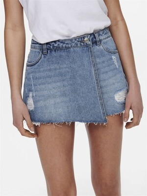 ONLTEXAS REG DNM SKORT BJ NOOS Light Blue Denim