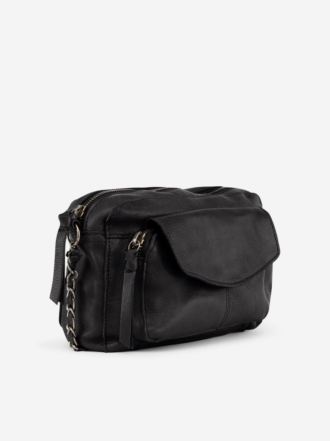 PCNAINA LEATHER CROSS BODY FC NOOS Black