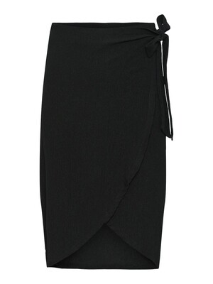 PCLUNA HW WRAP SKIRT SA BC Black