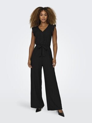 ONLELISA S/L V-NECK JUMPSUIT JRS Black