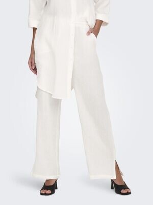 JDYTHEIS LIFE WIDE SLIT PANT WVN NOOS Cloud Dancer