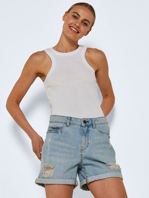 NMSMILEY NW DEST SHORTS VI062LB NOOS Light Blue Denim