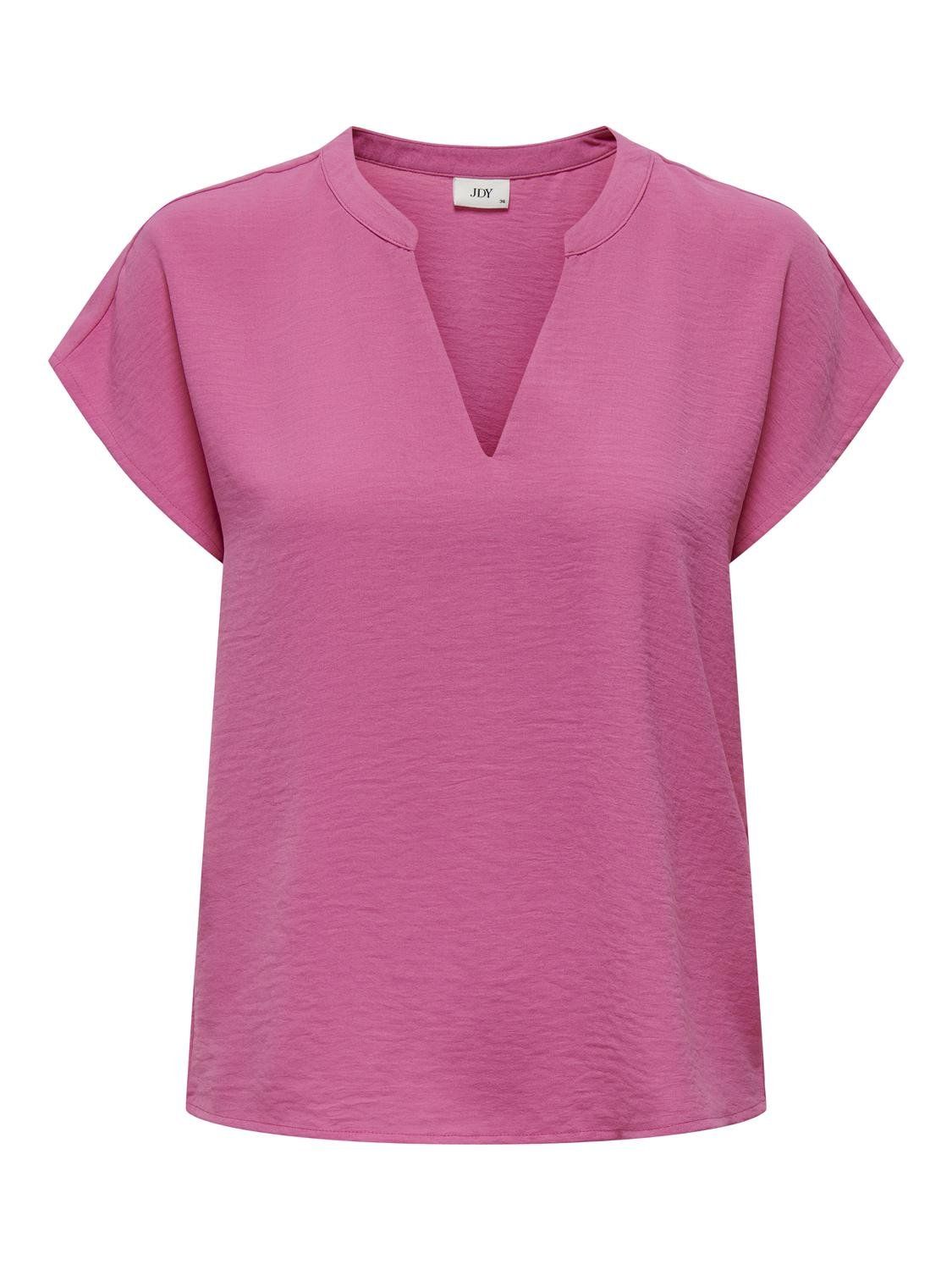 JDYLION LIFE S/S TOP WVN NOOS Ibis Rose