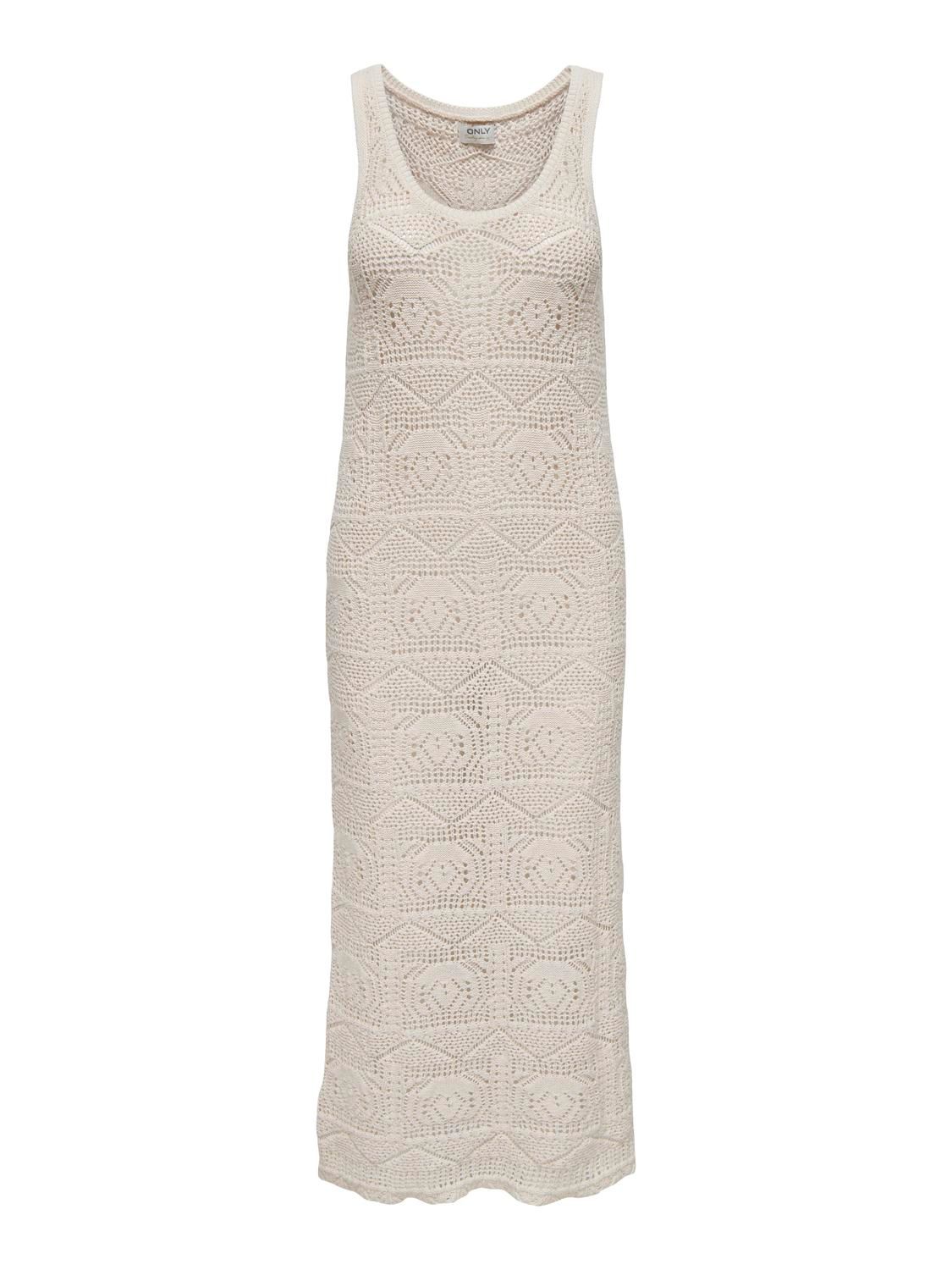 ONLBEACH LIFE SL DRESS KNT Eggnog