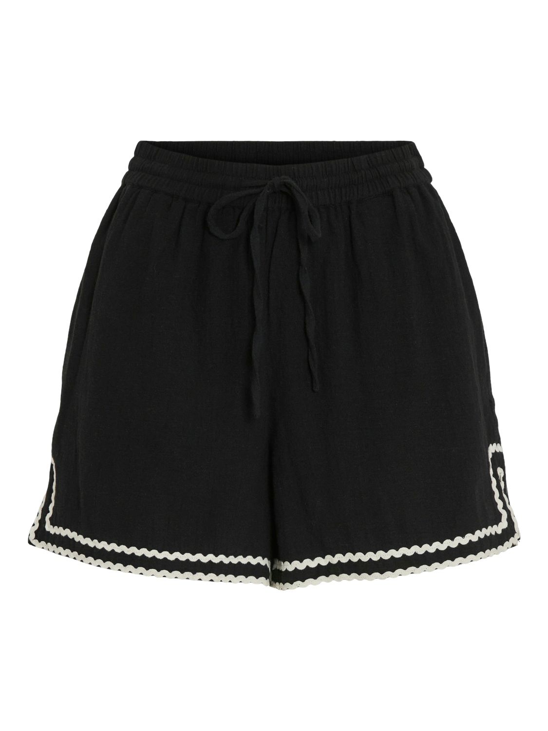 VIMANDA H/W SHORTS Black Beauty-Eggnog