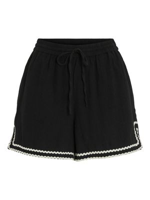 VIMANDA H/W SHORTS Black Beauty-Eggnog