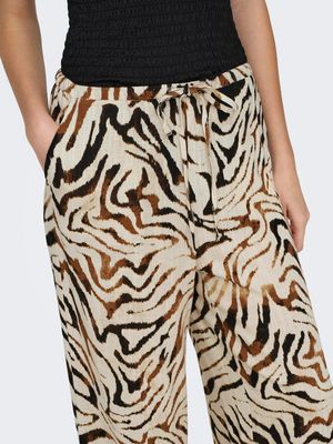 JDYNAJA MW LINEN WIDE PANT WVN Sandshell/ANIMAL