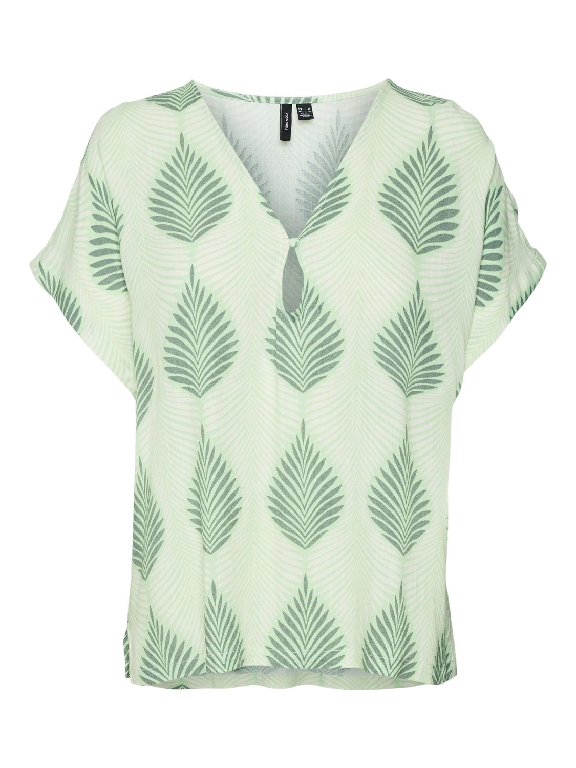 VMTULA OLGA SS WIDE TOP WVN GA Paradise Green/Olga