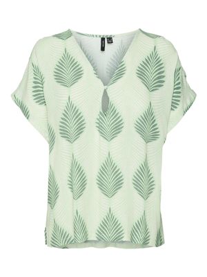 VMTULA OLGA SS WIDE TOP WVN GA Paradise Green/Olga
