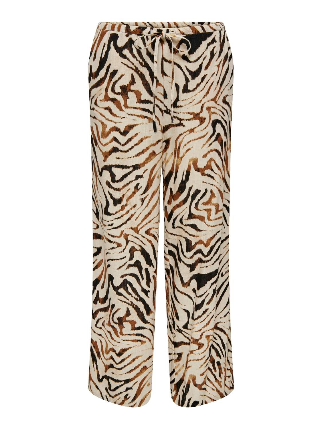 JDYNAJA MW LINEN WIDE PANT WVN Sandshell/ANIMAL