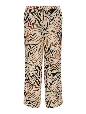 JDYNAJA MW LINEN WIDE PANT WVN Sandshell/ANIMAL