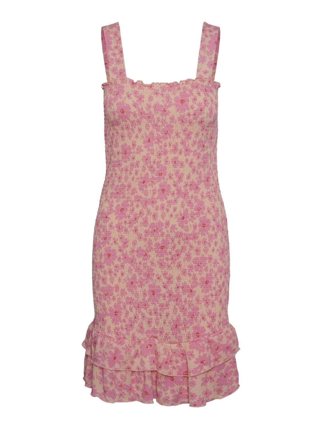 PCTAYLIN SMOCK DRESS Tropical Peach/PINK