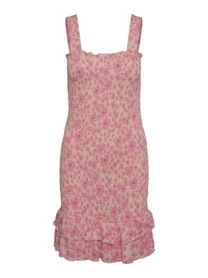 PCTAYLIN SMOCK DRESS Tropical Peach/PINK