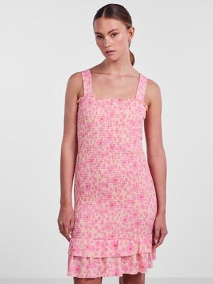 PCTAYLIN SMOCK DRESS Tropical Peach/PINK