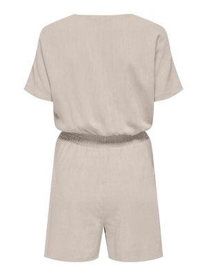 ONLSIESTA S/S LINEN BL PLAYSUIT PNT Moonbeam