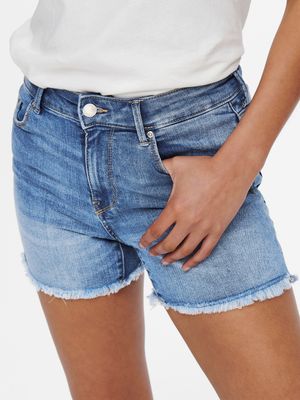 ONLBLUSH MID SK DNM SHORTS NOOS Light Blue Denim