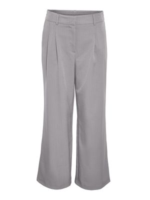 NMMILLA LARRIE PINSTRIPE PANT S* Light Gray/WHITE PIN