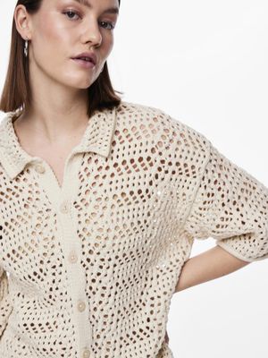 PCAIA 2/4 KNIT SHIRT BC Birch