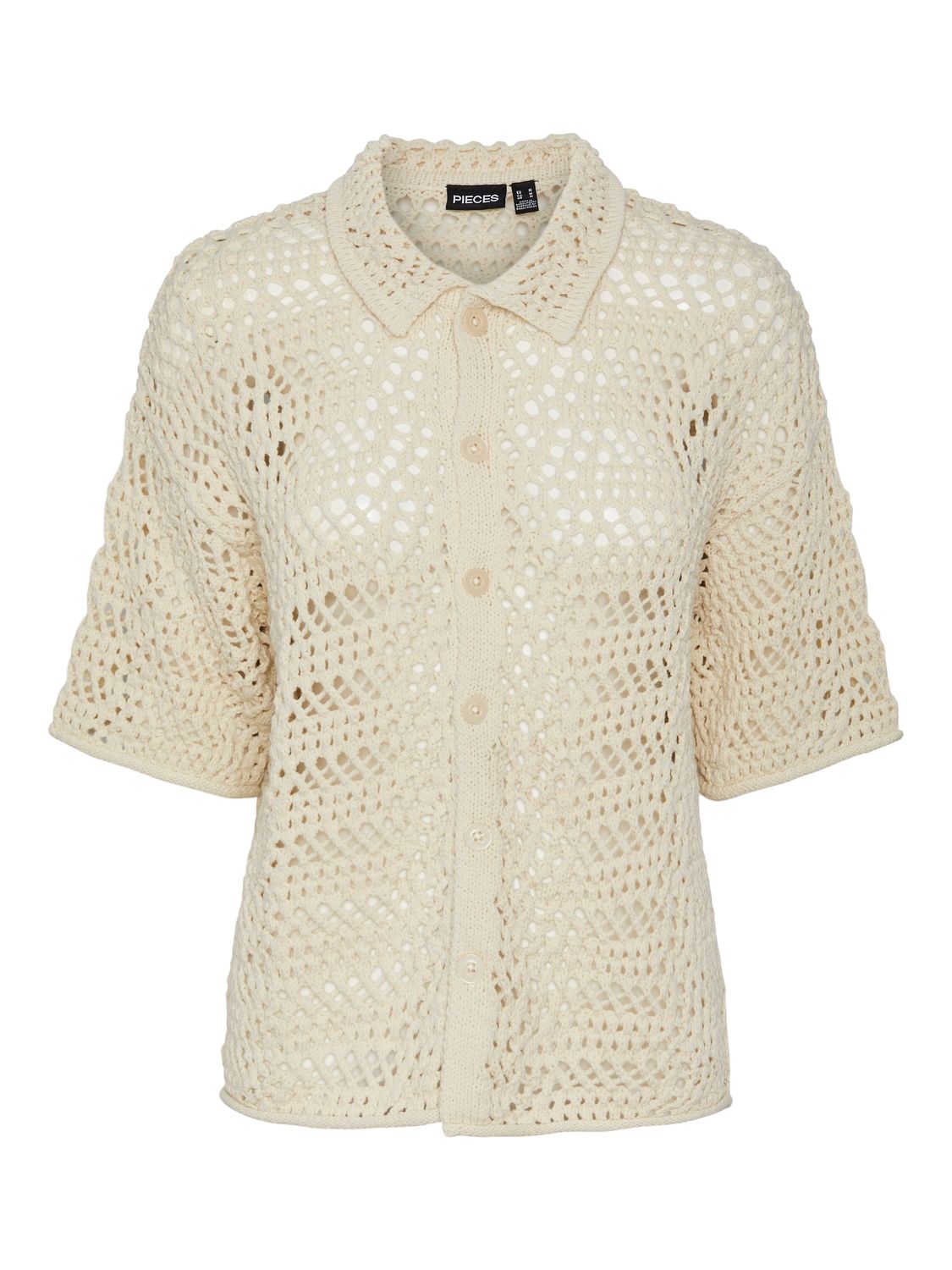 PCAIA 2/4 KNIT SHIRT BC Birch