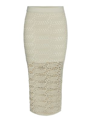PCAIA HW LONG KNIT SKIRT BC Birch