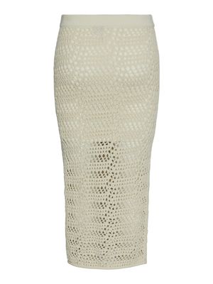 PCAIA HW LONG KNIT SKIRT BC Birch
