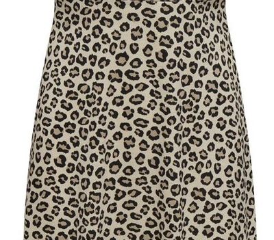 ONLMAY S/S DRESS NOOS Brown Rice/Leo spot