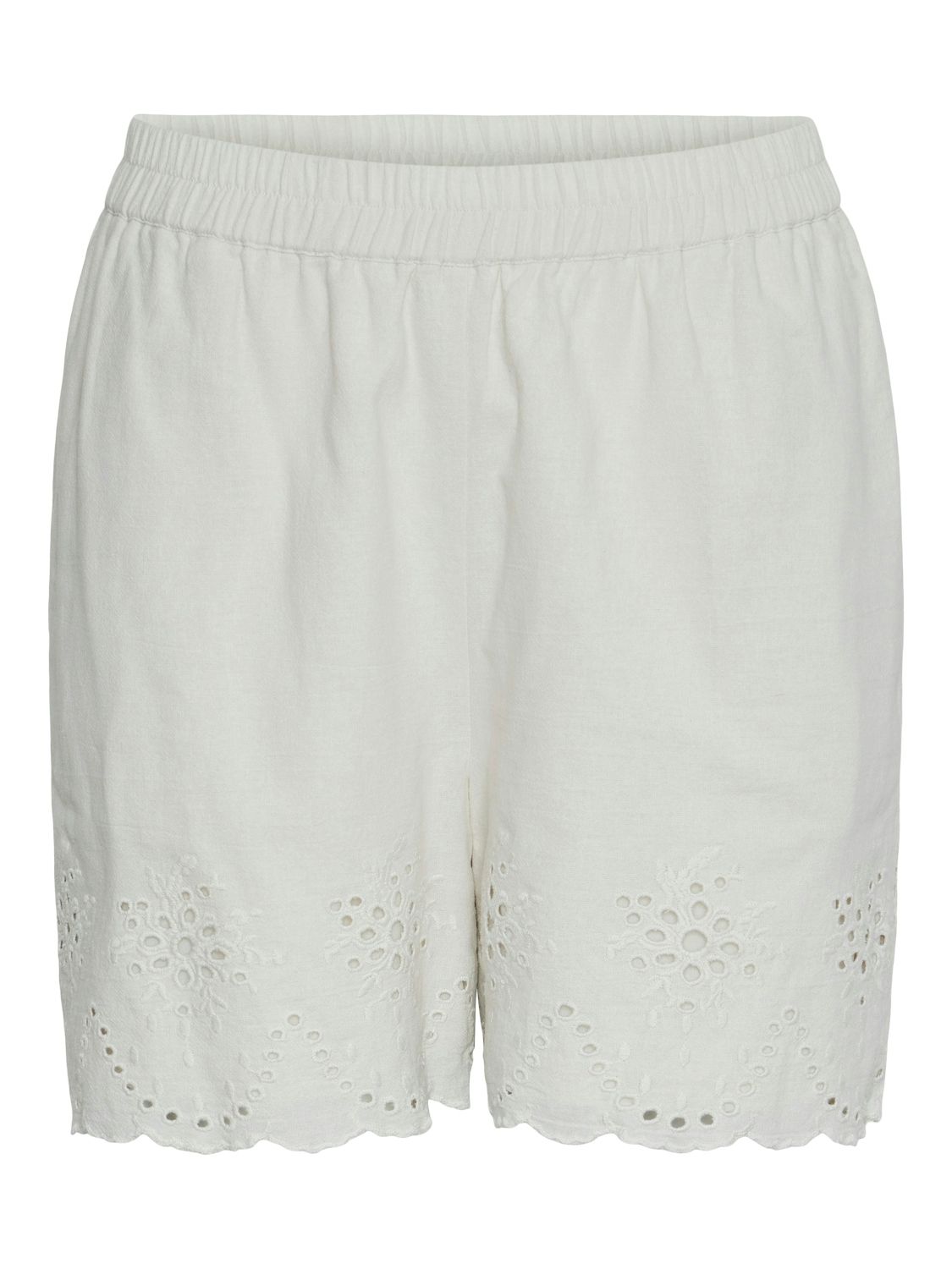 PCALMINA MW EMBROIDERY SHORTS BC Birch
