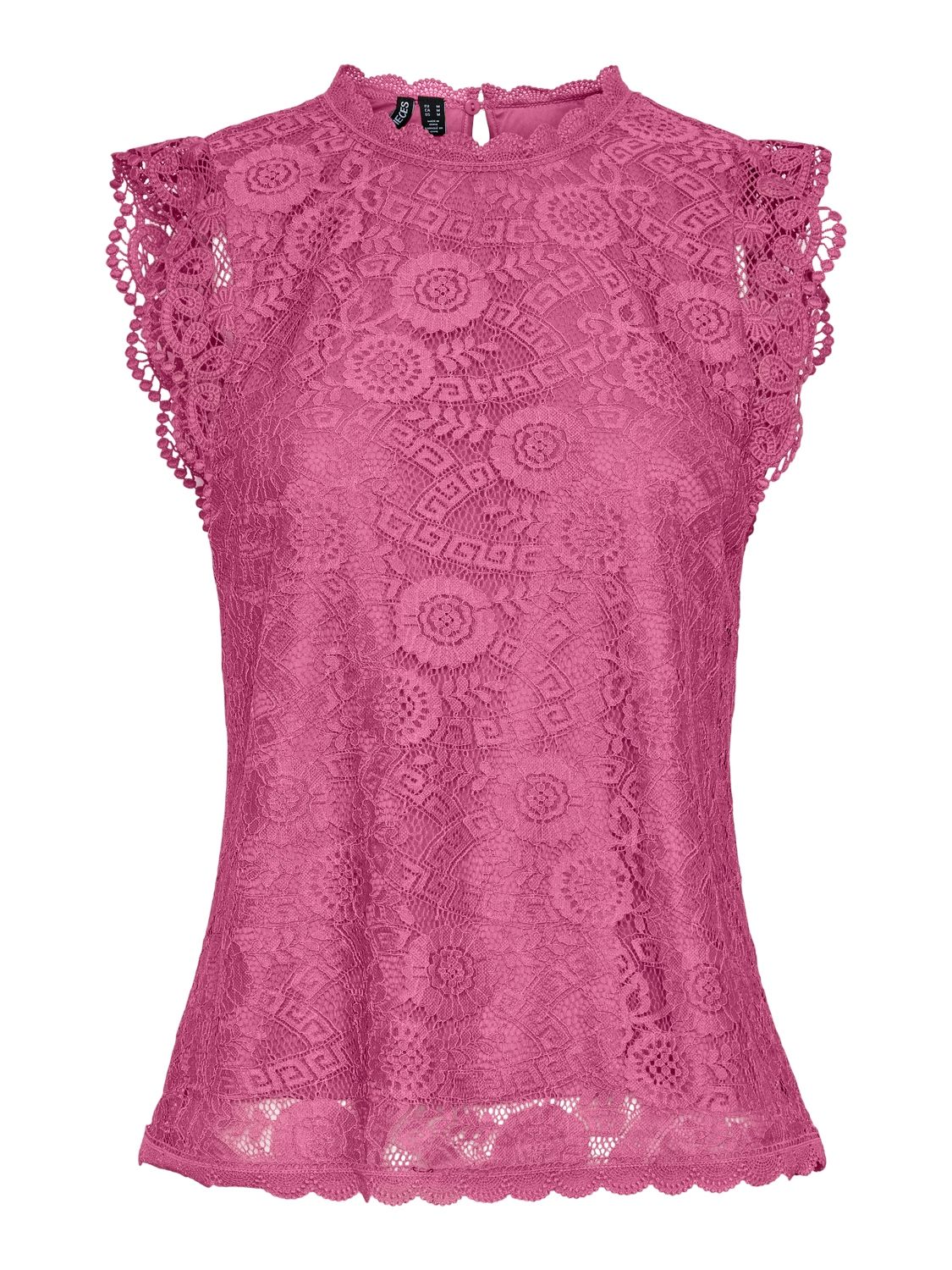PCOLLINE SL LACE TOP NOOS Ibis Rose