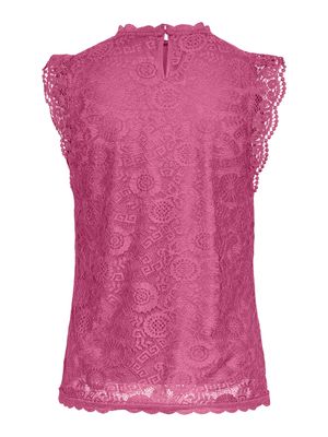 PCOLLINE SL LACE TOP NOOS Ibis Rose