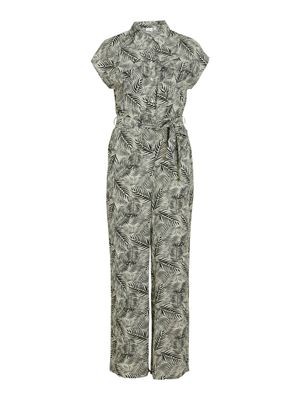 VILIMIA KIW S/S WIDE LEG JUMPSUIT Eggnog-KIW print