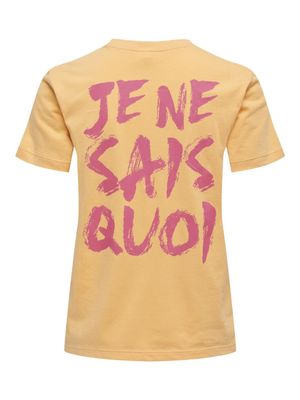 ONLTRULY REG S/S PRINT TOP BOX JRS Chamois/Sais