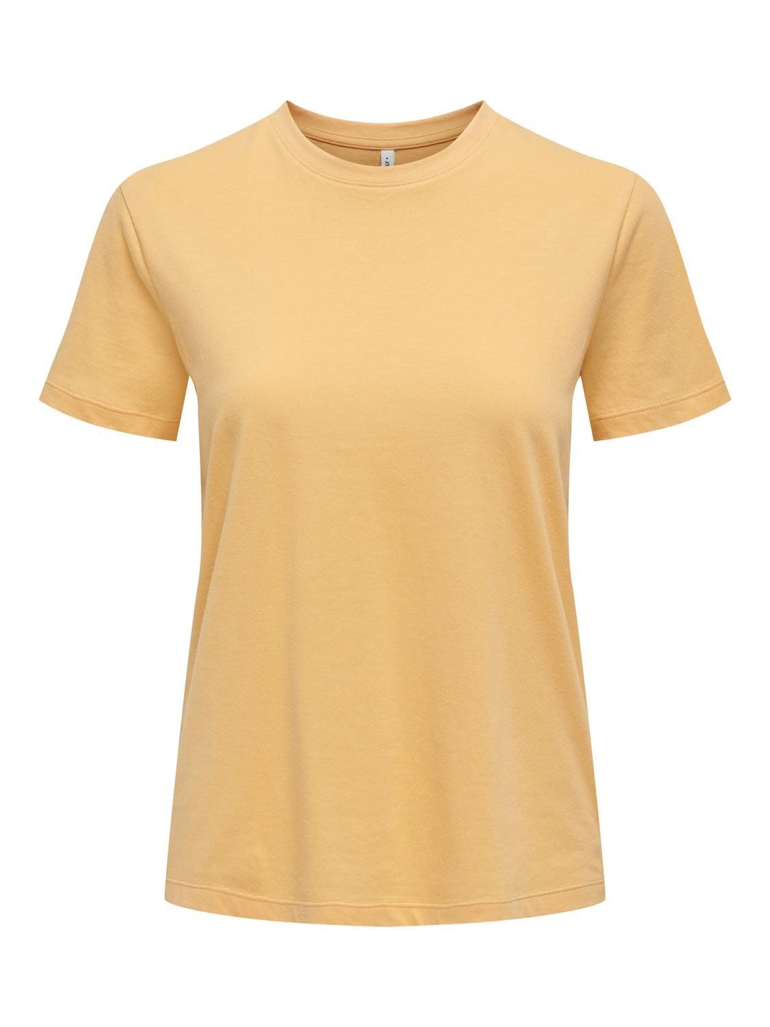 ONLTRULY REG S/S PRINT TOP BOX JRS Chamois/Sais