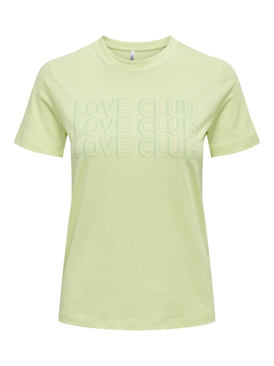 ONLTRULY REG S/S PRINT TOP BOX JRS Shadow Lime/Club