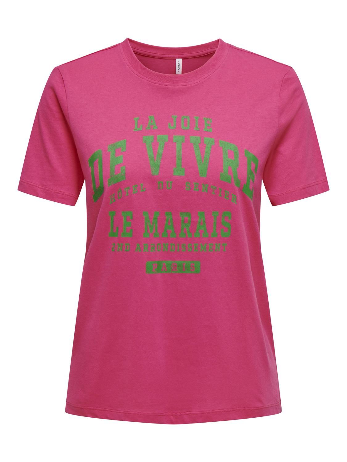 ONLREGINA SS REG TEE CS JRS Fuchsia Purple-De vivre