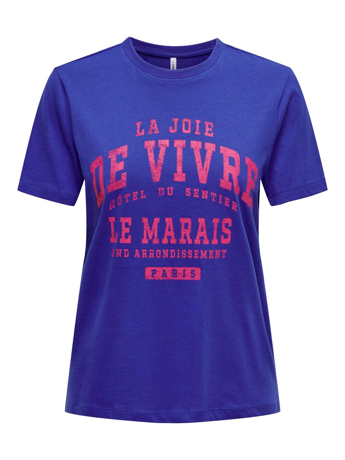 ONLREGINA SS REG TEE CS JRS Clematis Blue-De vivre