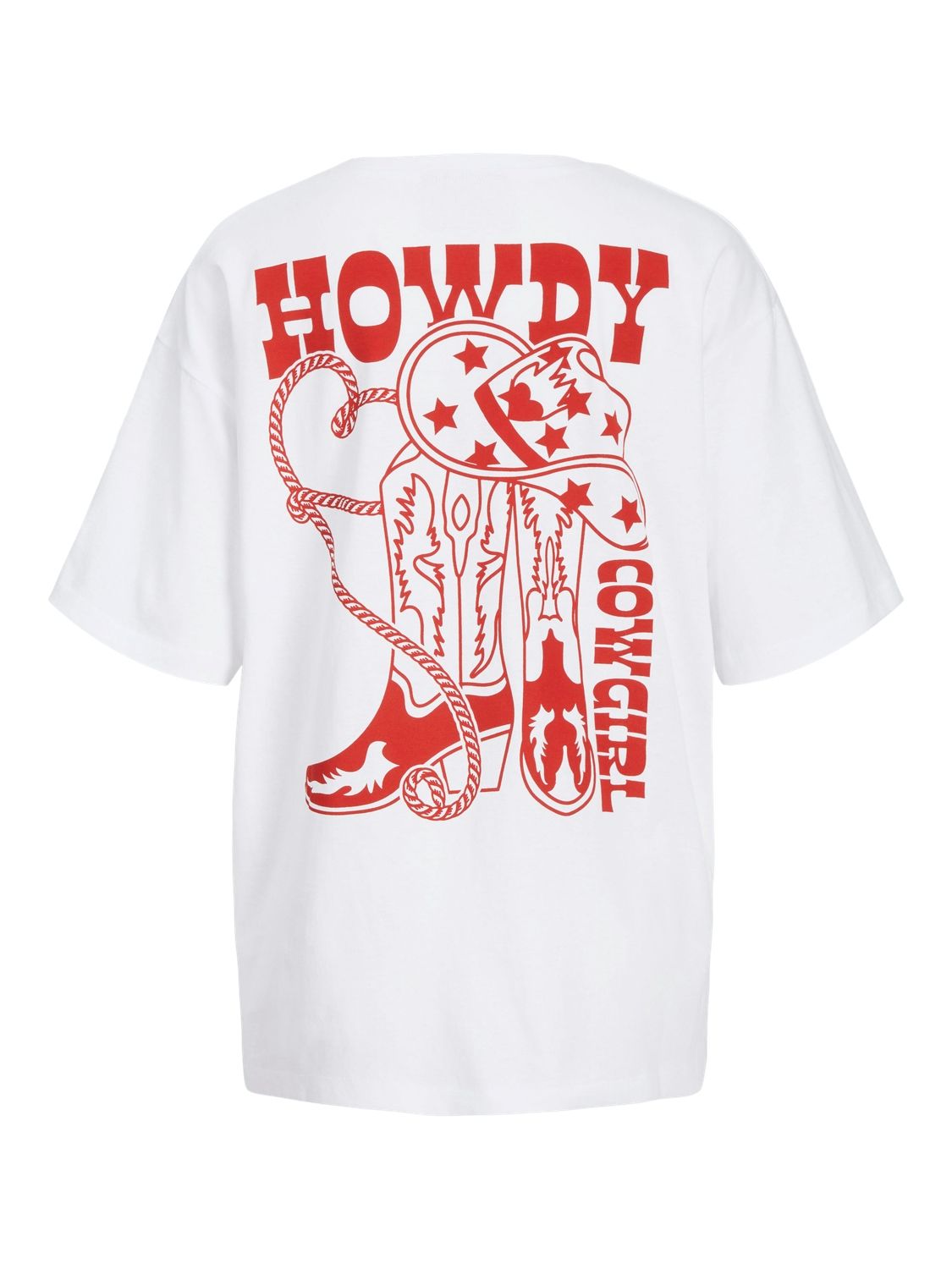 JXMILLOW LOOSE SS TEE JRS FT24 Bright White/HOWDY