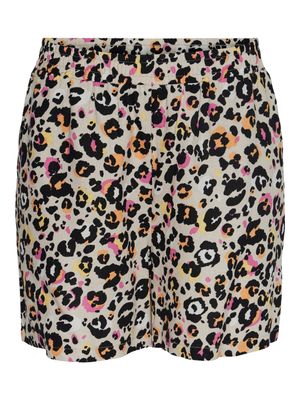 PCARLEM HW SHORTS Cement/GRAPHIC LEO