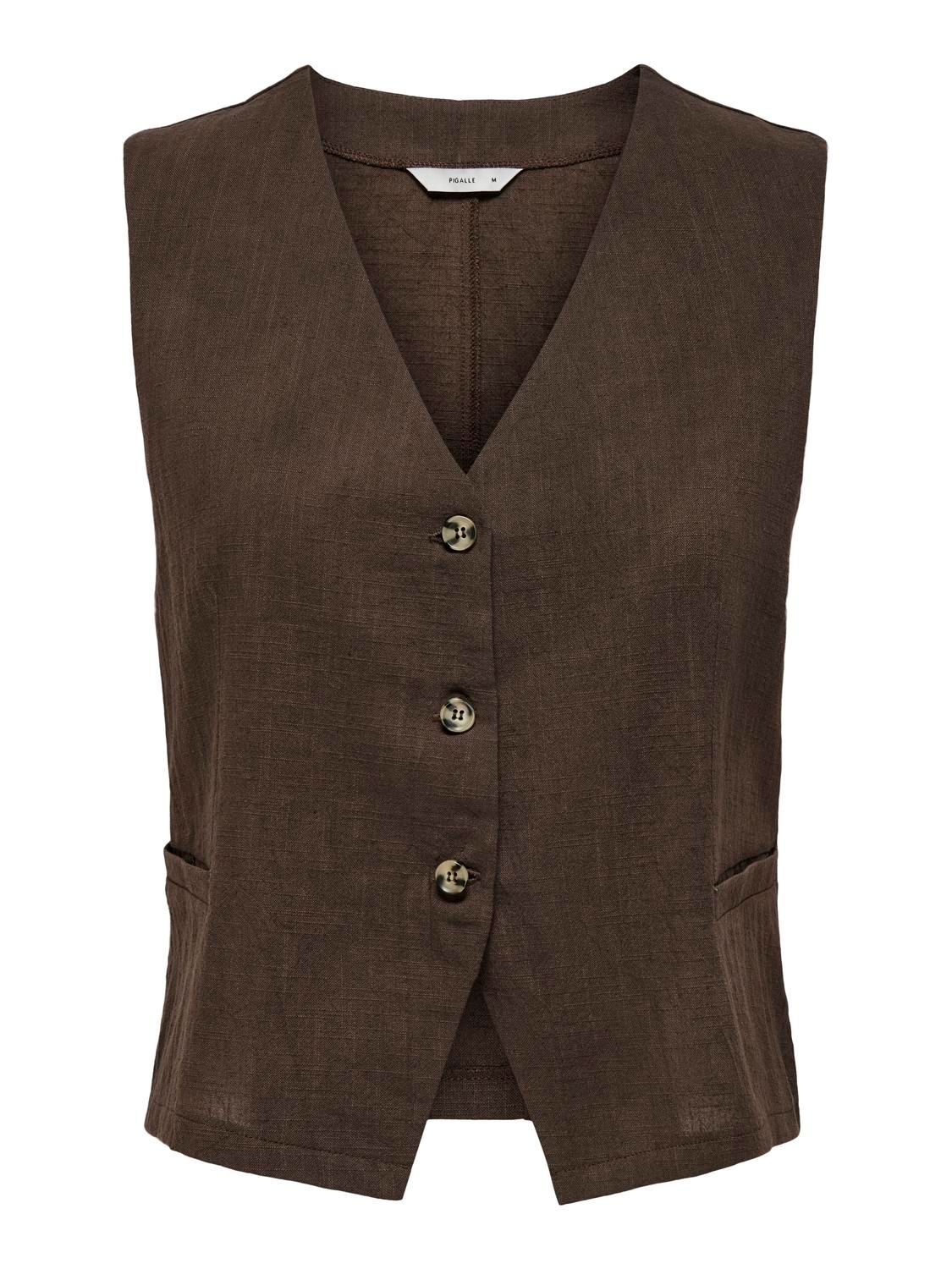 PGTIZANA COTTON VEST TOP WVN Chocolate Martini