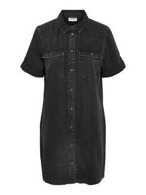 NMNEW SIGNE S/S DENIM DRESS VI001BL NOOS Black
