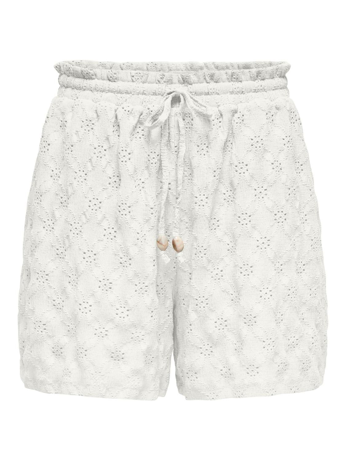 ONLJULIA PULL STRING SHORTS CS JRS Cloud Dancer